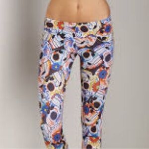 Onzie Dia Sugar Skull Multi-color Leggings Sz M/L